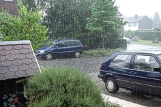 Der Blick aus der Haustür